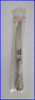 Reed & Barton Francis I Sterling Silver Dinner Size Notch Blade Knife New