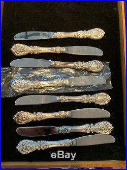 Reed & Barton Francis I Sterling Silver Flatware For 8 with 5 pieces per