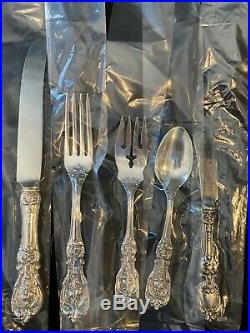 Reed & Barton Francis I Sterling Silver Flatware set For 8 with 5 pieces per