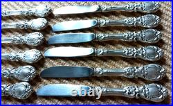Reed & Barton Francis I Sterling Silver HH Butter Spreaders / Knives Set of 12