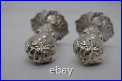 Reed & Barton Francis I Sterling Silver Handle Style Salt & Pepper Shakers X569