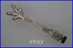 Reed & Barton Francis I Sterling Silver Ice Tongs 6 5/8 98g No Mono