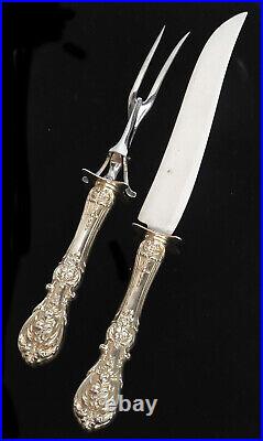 Reed & Barton Francis I Sterling Silver Large Roast 13 5/8 Carving 2 Piece Set