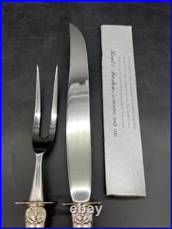 Reed & Barton Francis I Sterling Silver Large Steak Carving Knife Set No Mono
