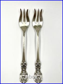 Reed & Barton Francis I Sterling Silver Olive/pickle Forks Pair No Mono