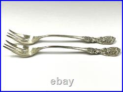Reed & Barton Francis I Sterling Silver Olive/pickle Forks Pair No Mono