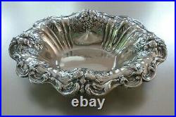 Reed & Barton Francis I Sterling Silver Oval Serving Bowl Fruit & Leaves X566