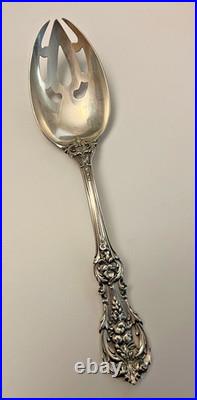 Reed & Barton Francis I Sterling Silver Pierced Serving Spoon Flatware Old Mark