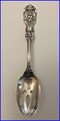 Reed & Barton Francis I Sterling Silver Pierced Serving Spoon Flatware Old Mark