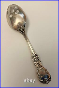 Reed & Barton Francis I Sterling Silver Pierced Serving Spoon Flatware Old Mark
