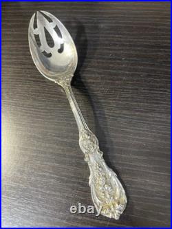 Reed Barton Francis I Sterling Silver Pierced Serving Spoon Old Stamp No Mono
