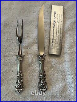 Reed & Barton Francis I Sterling Silver Roast CARVING SET knife