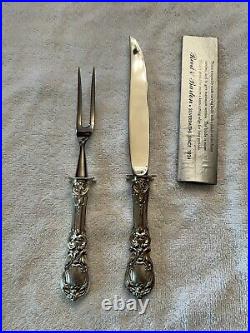 Reed & Barton Francis I Sterling Silver Roast CARVING SET knife