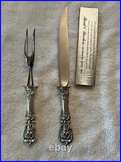 Reed & Barton Francis I Sterling Silver Roast CARVING SET knife