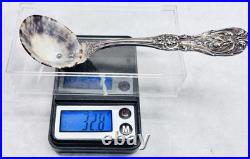 Reed Barton Francis I Sterling Silver Salt Spoon Genuine Limpet Shell Bowl 32.8g