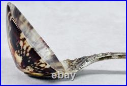 Reed Barton Francis I Sterling Silver Salt Spoon Genuine Limpet Shell Bowl 32.8g