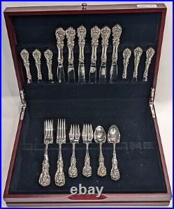 Reed & Barton Francis I Sterling Silver Service for 6, 30 Pieces with Chest