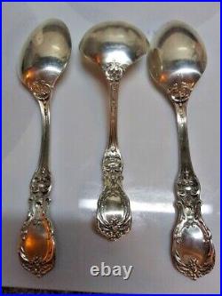 Reed & Barton Francis I Sterling Silver Servings Spoons and Gravy Ladle
