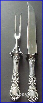 Reed & Barton Francis I Sterling Silver Two Piece LARGE Roast Carving Set