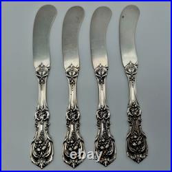 Reed & Barton Francis I Sterling Silver flat Butter Spreaders 5.75 set of 4