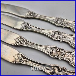 Reed & Barton Francis I Sterling Silver flat Butter Spreaders 5.75 set of 4