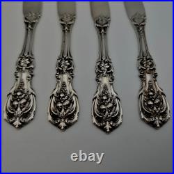 Reed & Barton Francis I Sterling Silver flat Butter Spreaders 5.75 set of 4