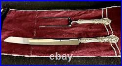 Reed & Barton Francis I Sterling Silver large 2pc Carving Knife/Fork Set, ST-17