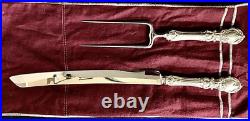 Reed & Barton Francis I Sterling Silver large 2pc Carving Knife/Fork Set, ST-17