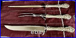 Reed & Barton Francis I Sterling Silver large 3pc Carving Set, ST-18