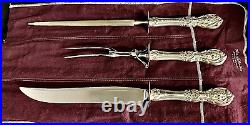 Reed & Barton Francis I Sterling Silver large 3pc Carving Set, ST-18