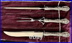 Reed & Barton Francis I Sterling Silver large 3pc Carving Set, ST-18