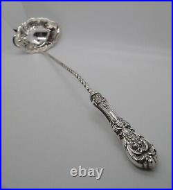 Reed & Barton Francis I Twisted Handle All Sterling Silver Punch Ladle 16