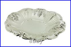 Reed & Barton Francis I X568F 925 Sterling Silver Footed Centerpiece Dish 15.5