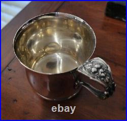 Reed & Barton Francis I X569 Sterling Silver 925 Baby Cup Footed Monogrammed