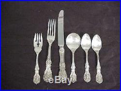 Reed & Barton Francis I pattern Sterling Silver Flatware Set with Case 66pc