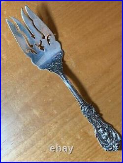 Reed & Barton Francis I sterling large cold meat fork, 9 1/4, old mark, NO MONO