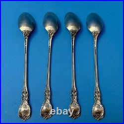 Reed & Barton Francis Lot of Four 7-1/2 Sterling Silver Tea Spoons no mono