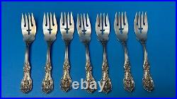 Reed & Barton Francis Lot of Seven 6-1/8 Sterling Silver Salad Forks no mono