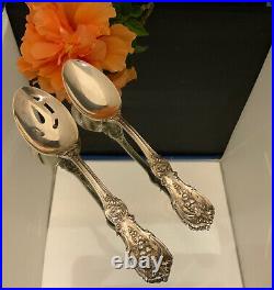 Reed & Barton Francis Sterling Pierced Tablespoon & Tablespoon 8 3/8
