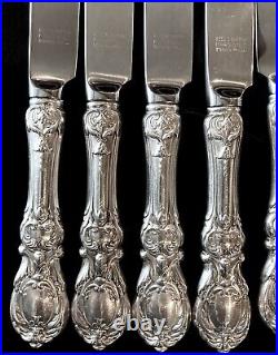 Reed & Barton Francis Sterling Silver 12 Piece Dinner Knife Set 9 1/4