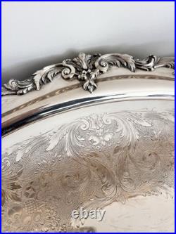 Reed & Barton KING FRANCIS Silverplate Coffee/Tea Pot Set & 30 Serving Tray