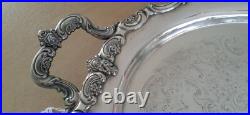 Reed & Barton KING FRANCIS Silverplate Coffee/Tea Pot Set & TOWLE Tray 7 Pc