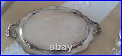 Reed & Barton KING FRANCIS Silverplate Coffee/Tea Pot Set & TOWLE Tray 7 Pc
