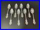 Reed & Barton KING FRANCIS Silverplate Teaspoons Set of 8 Spoons USA