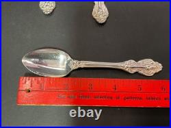 Reed & Barton KING FRANCIS Silverplate Teaspoons Set of 8 Spoons USA