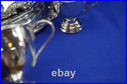 Reed & Barton King Francis 1627 Punch Bowl with #1666 Plateau & 12 Punch Cups B19