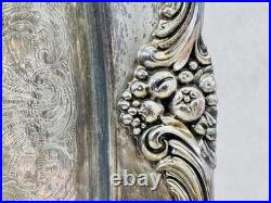 Reed Barton King Francis 1646 Silver Plated Footed Serving Tray 19x12