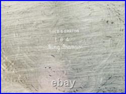 Reed Barton King Francis 1646 Silver Plated Footed Serving Tray 19x12