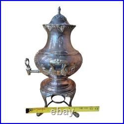Reed & Barton King Francis 1660 Silverplate 36 Cup Coffee Urn with Stand & Lid