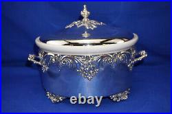 Reed & Barton King Francis 1667 Covered Casserole, 10½ withChina Liner (G32)